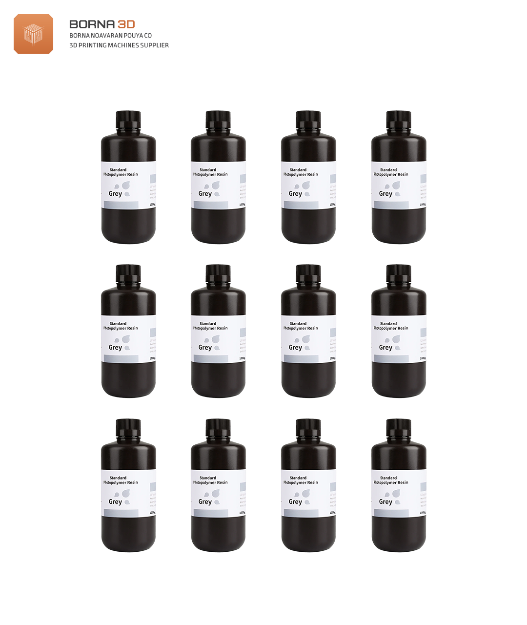 elegoo-standard-resin-v1-12-00 رزین استاندارد برند ELEGOO پکیج 12عددی